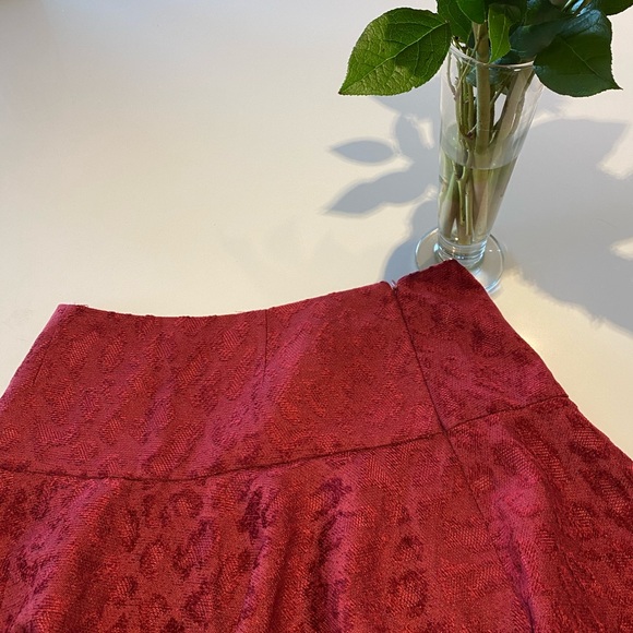 red wine A line skirt - Picture 3 of 3